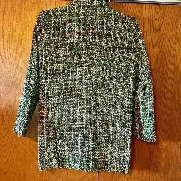 Hyfve Tweed Style Jacket Women’s Size Large Lined 4 Front Buttons Pockets - Picture 2 of 16